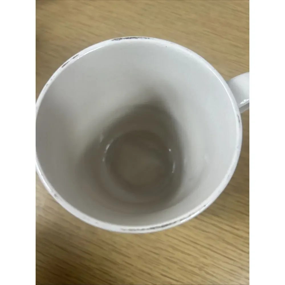 Pier 1 Coffee Mugs Horizontal Stripes Set of 4